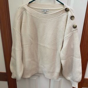 Madewell EUC SZ XL CREME SWEATER